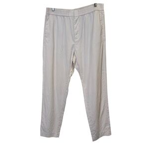 COS Men's Cream Flat Front Chino Pants Sz 36R
